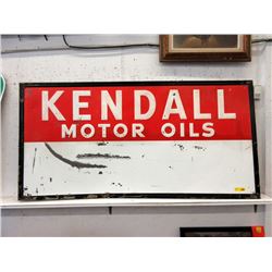Large Enameled Kendall Motor Oils Sign
