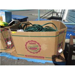 Skid of Garden Hoses & an End Table