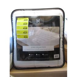 New King Size Cotton Sateen Top Mattress Pad