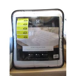 New King Size Cotton Sateen Top Mattress Pad