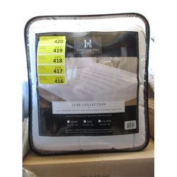 New King Size Cotton Sateen Top Mattress Pad