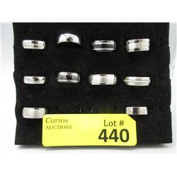 10 New Unisex Titanium Band Rings