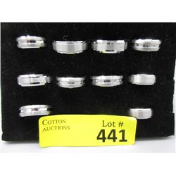 10 New Unisex Tungsten Band Rings