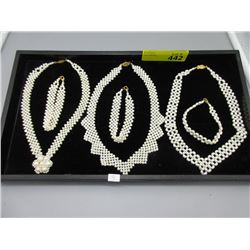 3 New Pearl Necklaces & 3 Pearl Bracelets