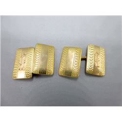 Pair of Antique Art Deco 10KT Gold Cuff Links