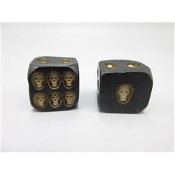 2 New Sets of Five Skull Pip Dice