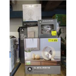 Solar Orb & 3 Fans - Store Returns
