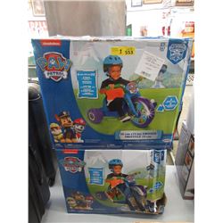 2 Paw Patrol Cruiser Tricycles - Store Returns