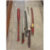 Image 1 : Signed Baseball Bat & 2 Full Size Japanese Swords
