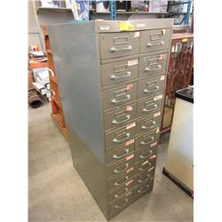 Vintage Metal Index Card Cabinet