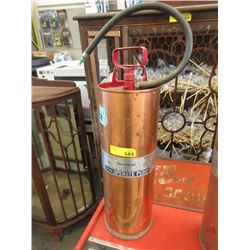 Vintage Copper 2.5 Gallon Fire Extinguisher