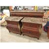 Image 1 : 3 Piece Marble Topped Bedroom Set