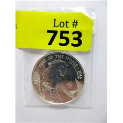 1 Troy Oz. Fine Silver "Year of the Horse" Coin