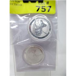 Two .999 Fine Silver 1/2 Ounce Koala Bear Coins