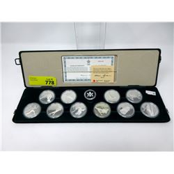 1988 Sterling Silver Calgary Olympics Coin Set