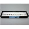 Image 2 : Ladies Blue Sapphire & Diamond Tennis Bracelet