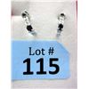 Image 1 : New Sterling Silver Sapphire & Diamond Earrings