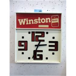 Vintage Winston Cigarette Wall Clock - 20 x 14"