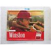 Image 1 : 1980 Embossed Metal Winston Cigarette Sign