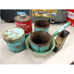 Enameled Pot, Goodrich Can and More