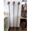 Image 1 : Three 66" Tall Industrial Style Floor Lamps