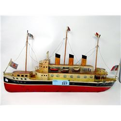 Vintage Pressed Steel Ship