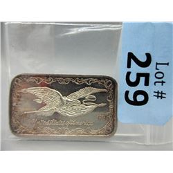 1 Oz. Eagle/Flag .999 Silver Bar