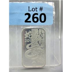 1 Oz. Rand Refinery .999 Silver Bar