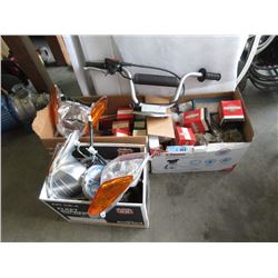 3 Boxes of Assorted Motorcycle & Automotive Part