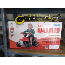 Children's Scooter & 6 Volt ATV Quad