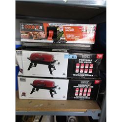 2 Portable Gas Grills & Accessories