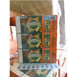 2 Flats of Perrier L'Orange Natural Mineral Water