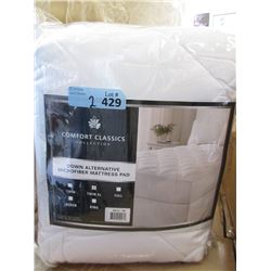 New Twin XL Size Cotton Sateen Top Mattress Pad