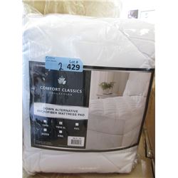 New Twin XL Size Cotton Sateen Top Mattress Pad