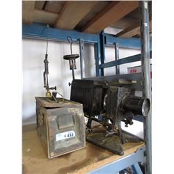 Vintage Camera, Ammo Box & Oil Lanterns