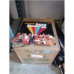 Box of Vintage LP Records