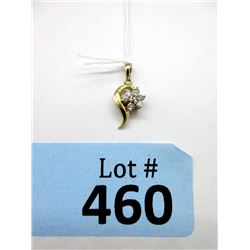 14KT Gold and 7 Diamond Pendant