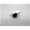 Image 1 : 10KT White Gold and Sapphire and Diamond Ring