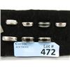 Image 1 : 7 New Unisex Titanium Band Rings
