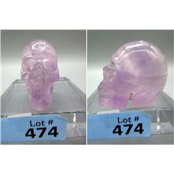 126 Gram Carved Amethyst Skull