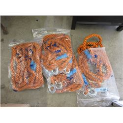 4 New 20 Foot Tow Rope with 7/8" Hook