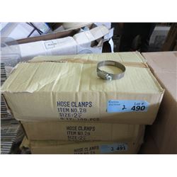 2 Cases of New 2-1/4" Hose Clamps