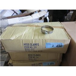 2 Cases of New 2-1/4" Hose Clamps