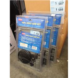 3 New 16 Piece Hole Saw Kits