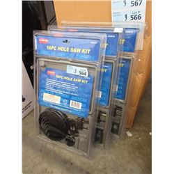 3 New 16 Piece Hole Saw Kits