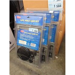 3 New 16 Piece Hole Saw Kits