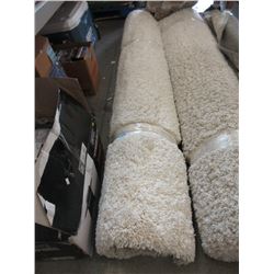 8' x 10' Ivory Shag Carpet- Store Return
