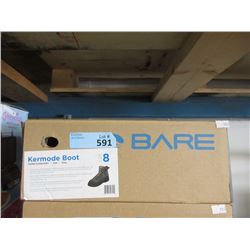 New Bare Kermode Grey Felt Boot - Size 8