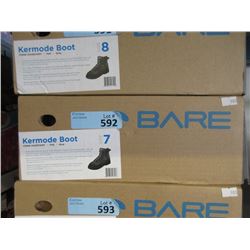 New Bare Kermode Grey Felt Boot - Size 7