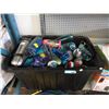 Image 1 : Large Tote of Assorted Beverage Containers